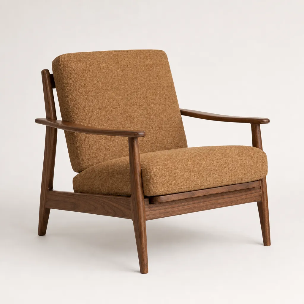 Armchair on a studio backdrop