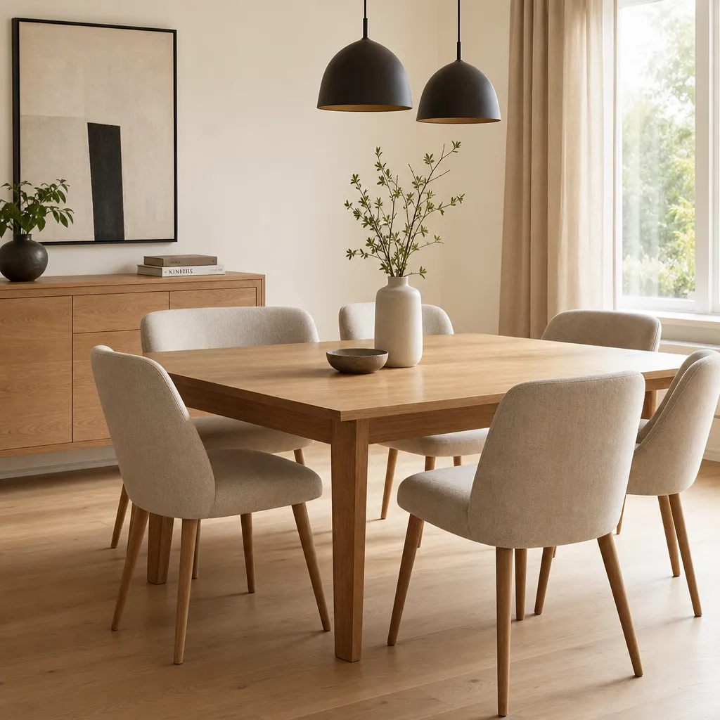 Oak dining table set